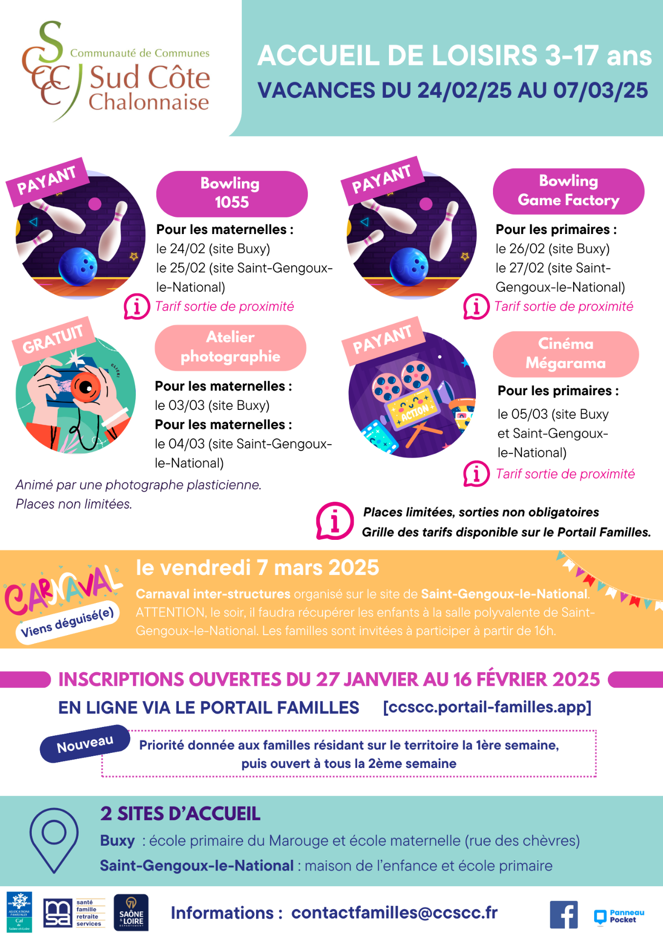 VACANCES SCOLAIRES FEVRIER 