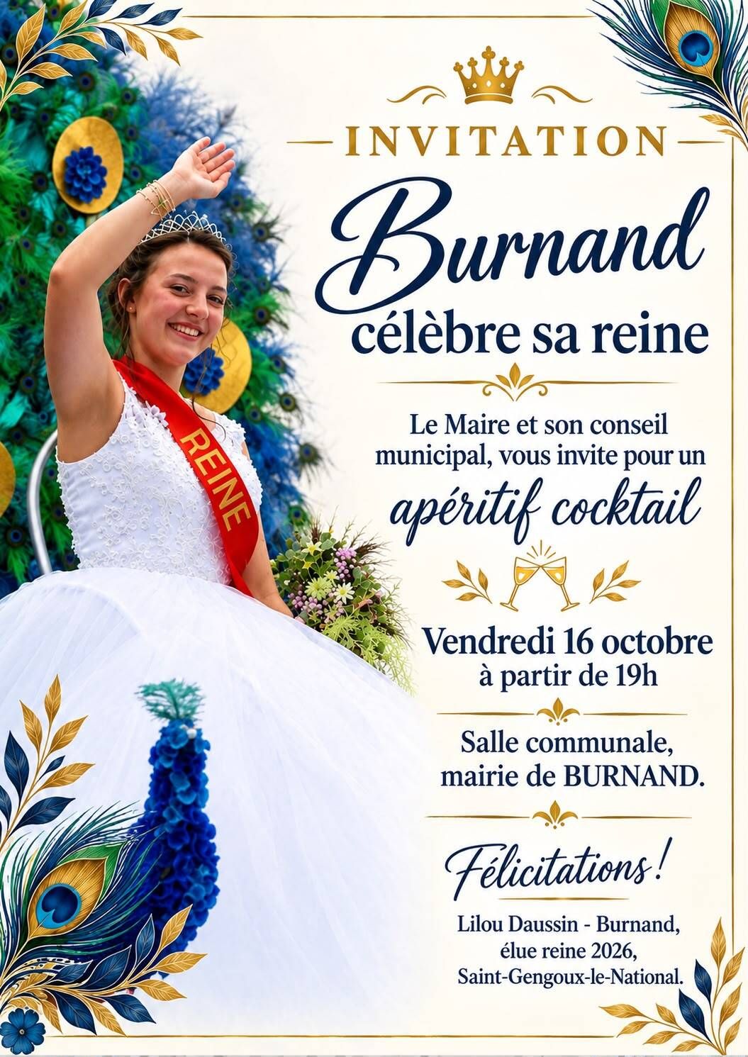 BURNAND célèbre sa REINE
