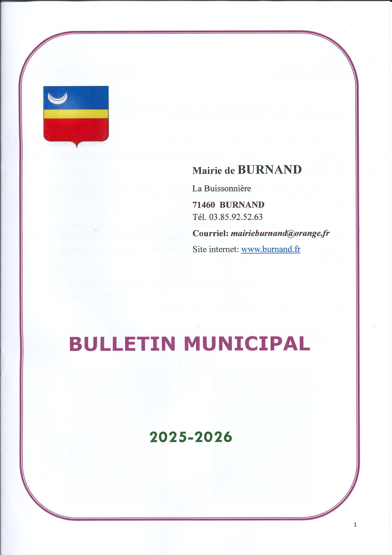 Bulletin municipal
